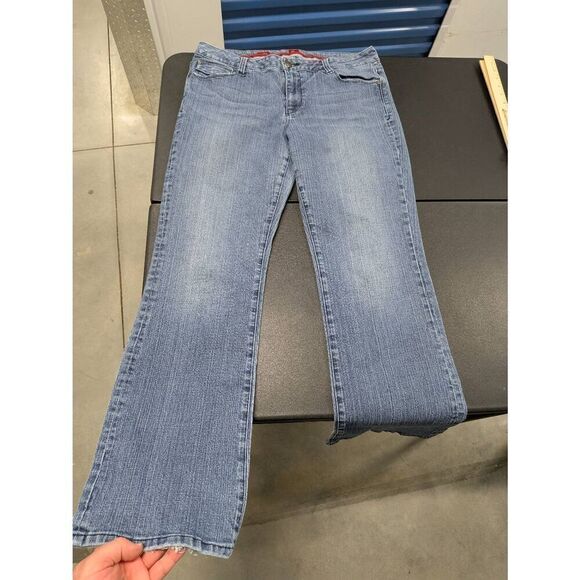 Ooh La La Light Blue Wash SASSON BOOTCUT BOOGIE Jeans Women's Size 14 - Picture 5 of 8